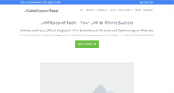 Desktop Screenshot of linkresearchtools.de